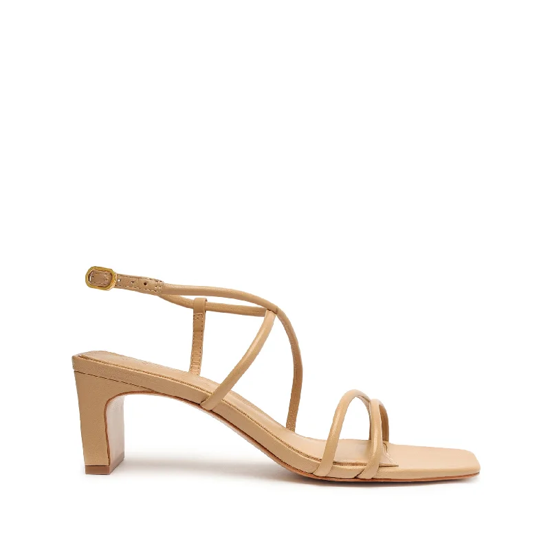 Formal Wedding Shoes Aimee Block Leather Sandal