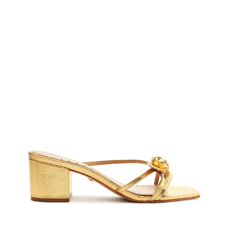 Classic Oxford Shoes Alma Metallic Leather Sandal