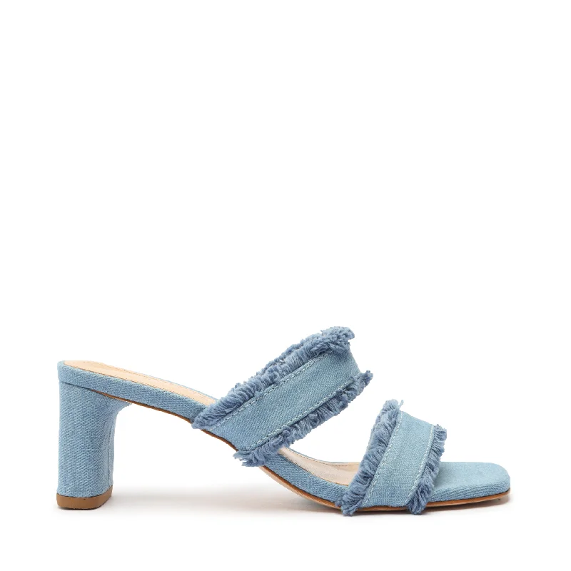 Vintage Sneakers Collection Amely Mid Block Denim Sandal