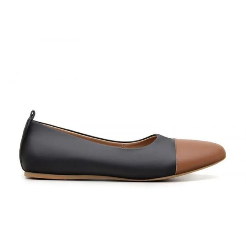 Light Running Shoes 'Angelica' vegan-leather ballet flats by Ahimsa - black