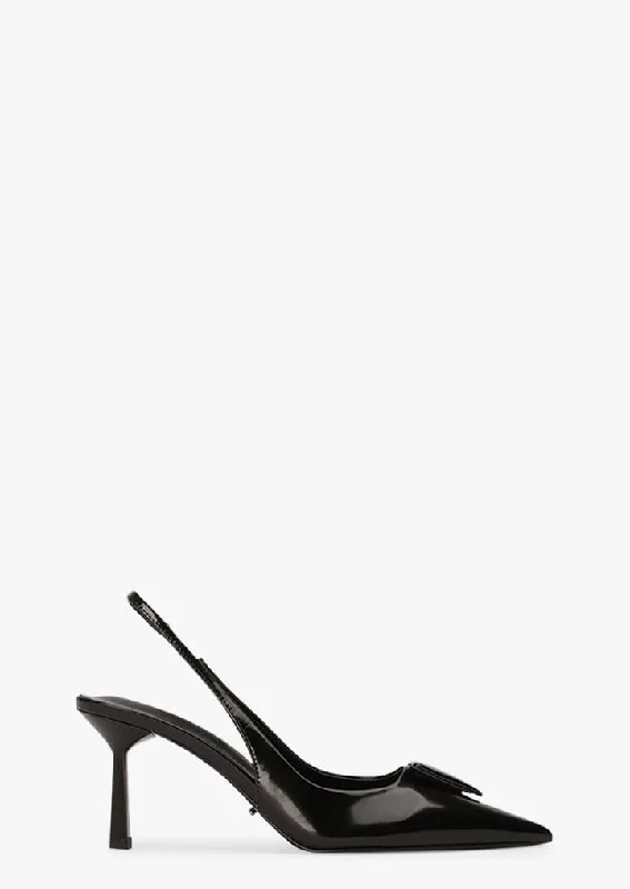 Classic Flat Shoes Bertie Black Hi Shine