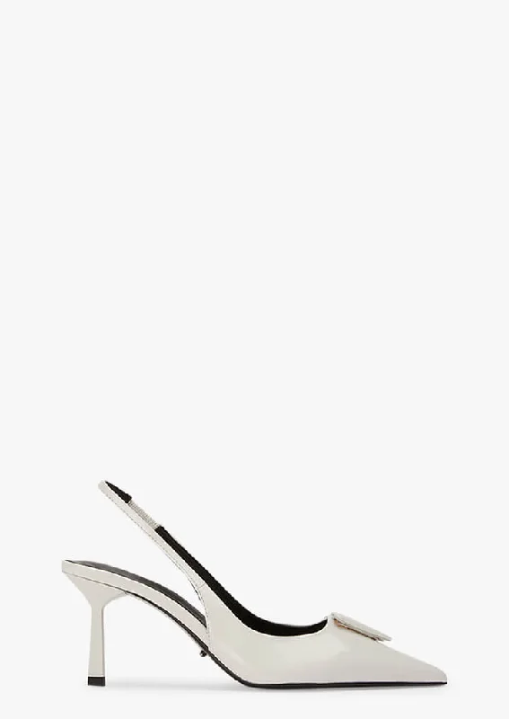 Comfortable Sandals For Summer Bertie White Hi Shine