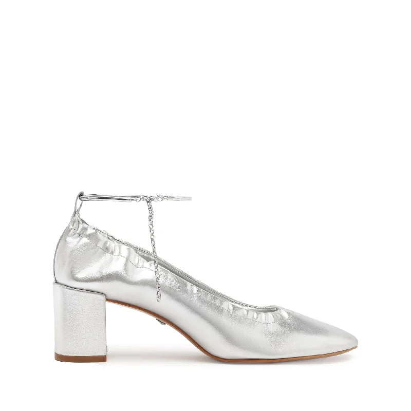 Warm Winter Boots Bethany Mid Block Leather Pump