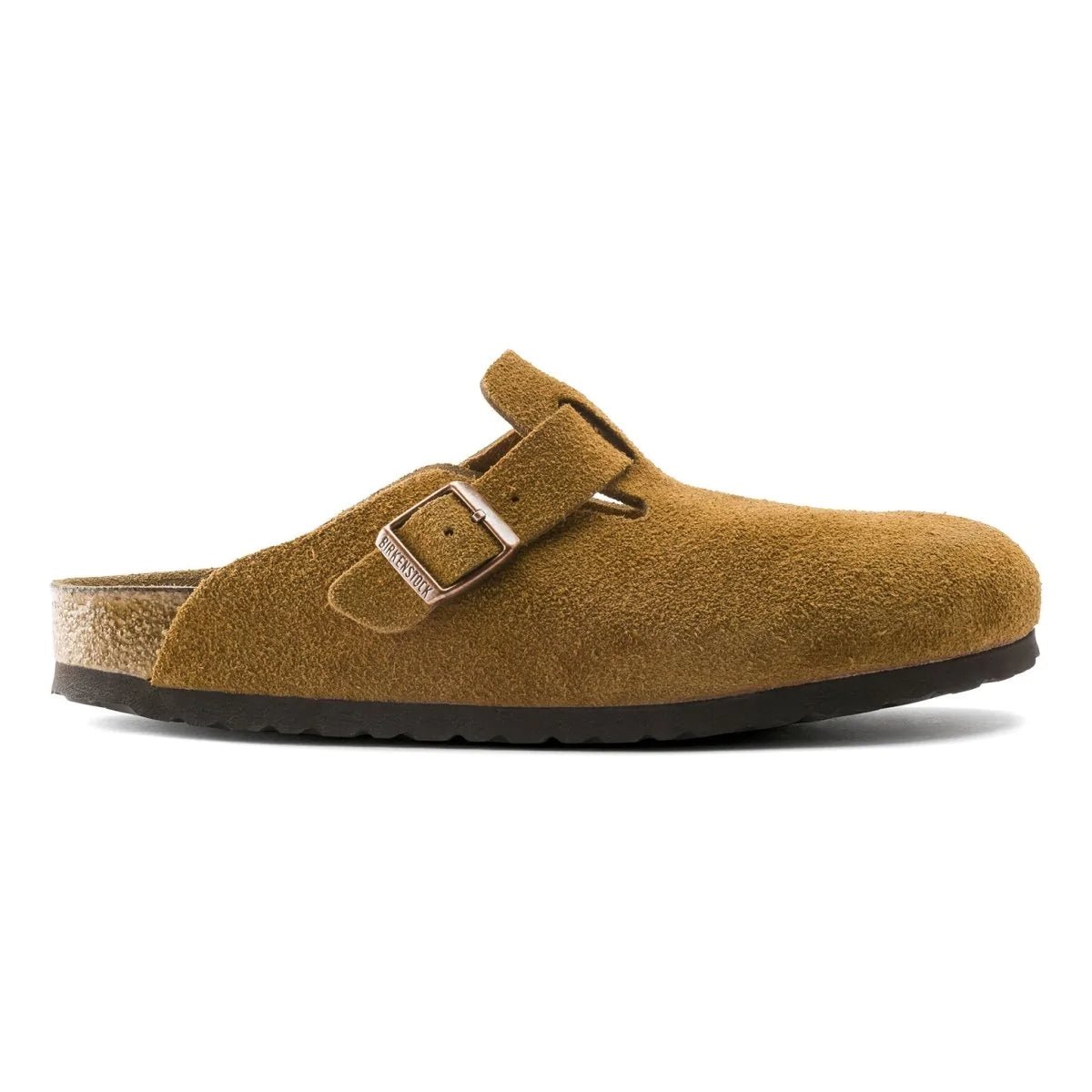 Trendy Loafers For Sale Birkenstock Women's Boston SOFT Footbed Mink Suede