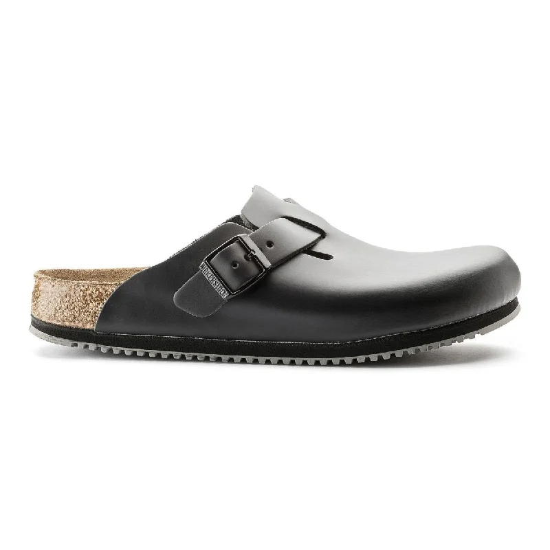High Fashion Sneakers Birkenstock Women's Boston Super Grip Black Leather