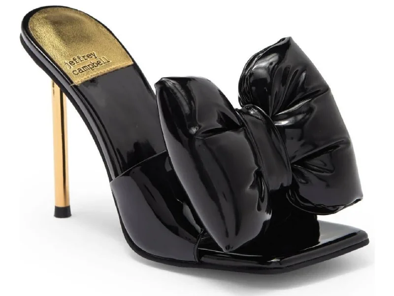 Sporty Hiking Shoes Jeffrey Campbell: Bow-Down in Black Patent