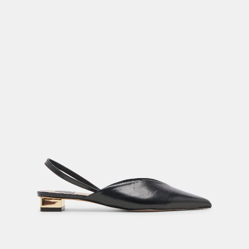 Affordable Running Shoes BYANCA FLATS BLACK LEATHER