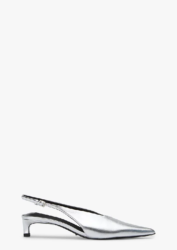 Trendy Sports Sneakers Calli Silver Shimmer