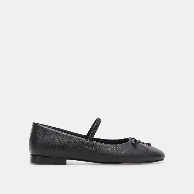 Best Hiking Shoes Online CARIN BALLET FLATS BLACK LEATHER