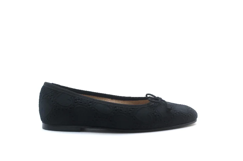 Trendy Boots Online Valencia Black Hearts Ballet Flat