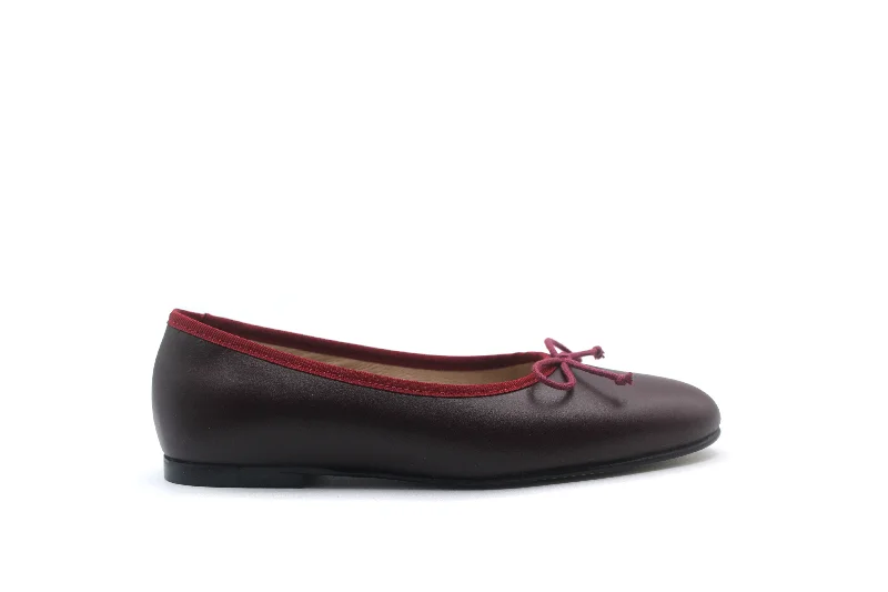 Comfortable Boots For Hiking Valencia Burgundy Ballet Flat