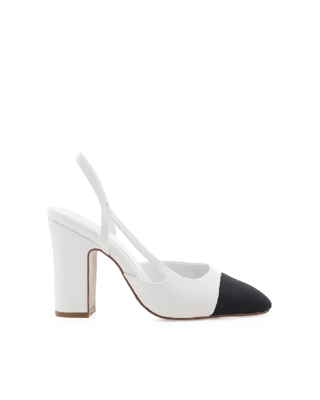 Formal Hiking Footwear CROSBIE - WHITE-BLACK GROSGRAIN