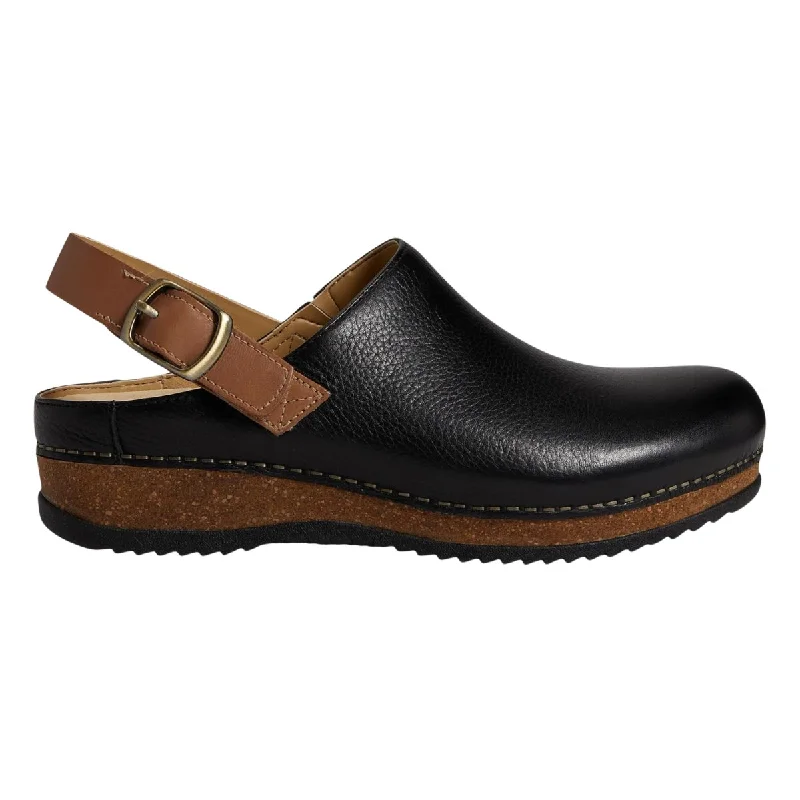 Trendy Casual Shoes Dansko Women's Merrin Black Waxy Milled Mule