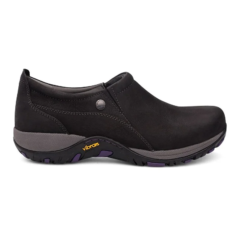 Comfortable Loafers For Work Dansko Women's Patti Black Milled Nubuck