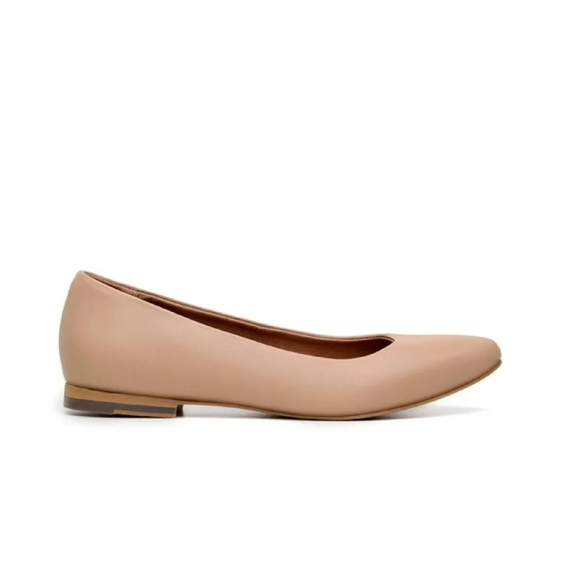 Comfortable Flats For Work 'Diana' Vegan Women's Flat by Ahimsa - Beige