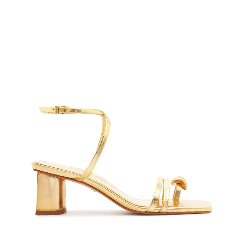 Waterproof Snow Boots Elysa Metallic Leather Sandal