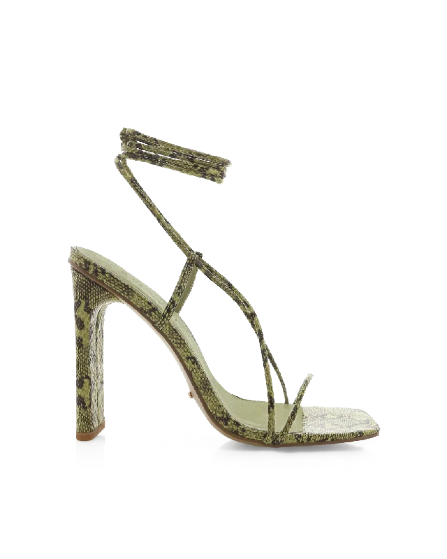 Cozy Indoor Slippers EVONA - MATCHA SNAKE