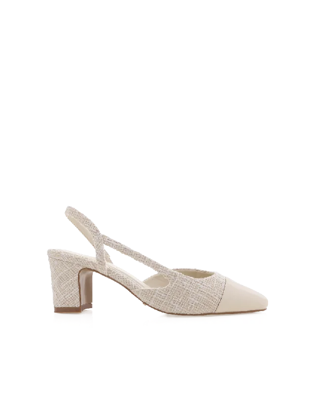 High Fashion Footwear FINTRA - CREMA TWEED
