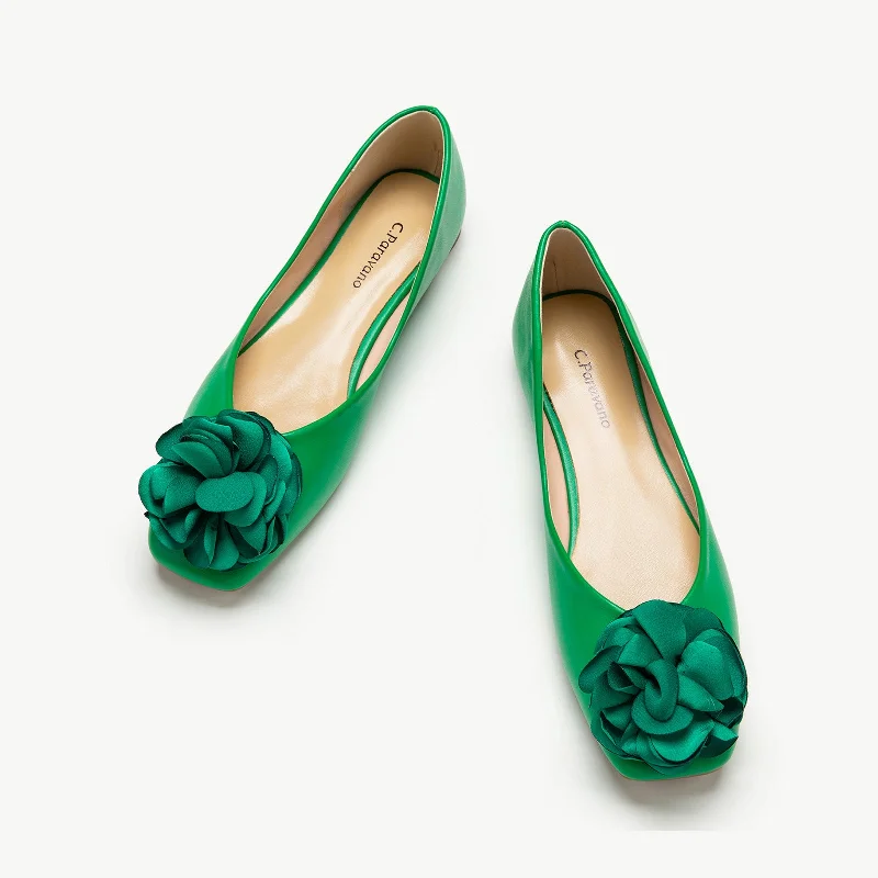 Waterproof Loafers Flower Ballerina Flats (Eva)
