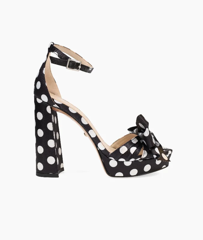 Cozy Winter Boots Gema Platform - Black-White
