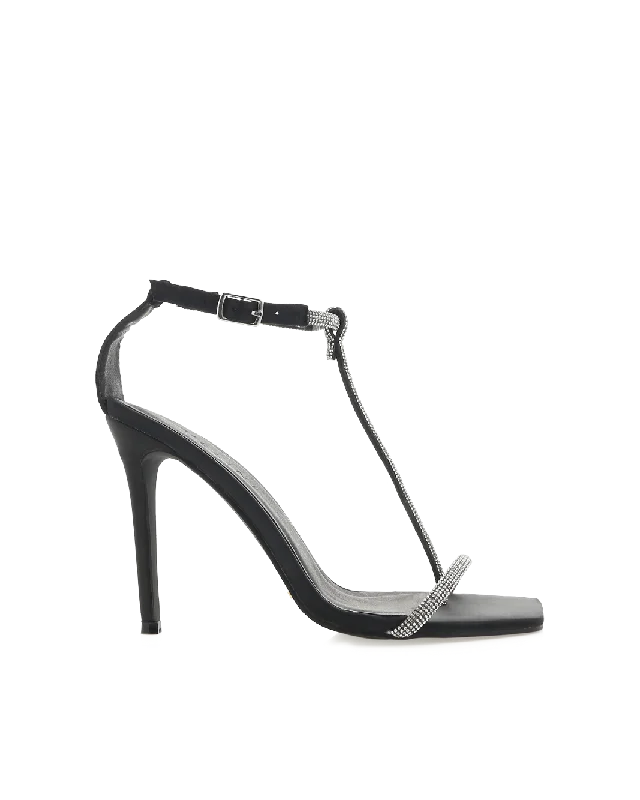 Comfortable Formal Footwear GENO - BLACK SATIN