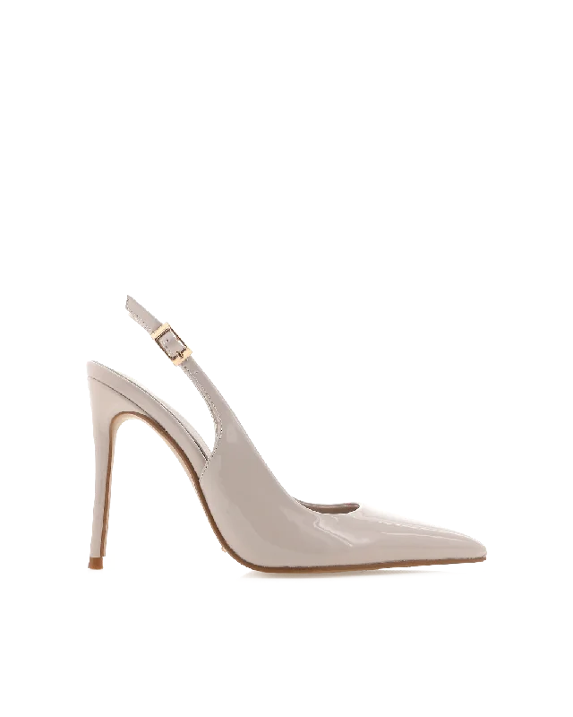 Comfortable Dress Flats GIOVINA - PARCHMENT PATENT