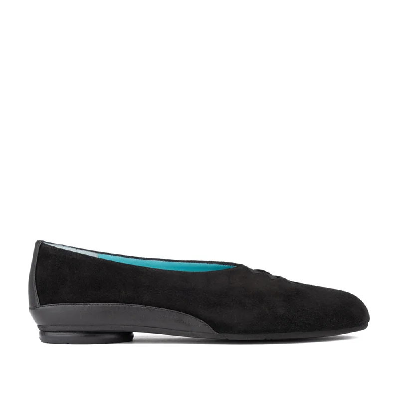 Designer Hiking Boots GRACE BLACK SUEDE NARROW