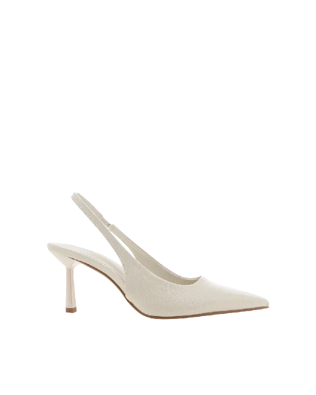 Classic Oxford Shoes IDANA - BONE SAFFIANO SHINE