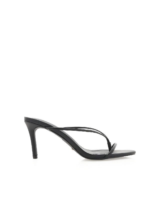 Leather Casual Shoes IVALYN - BLACK