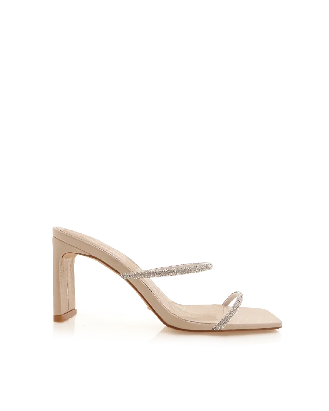Best Work Boots KALLIE - NUDE-DIAMANTE