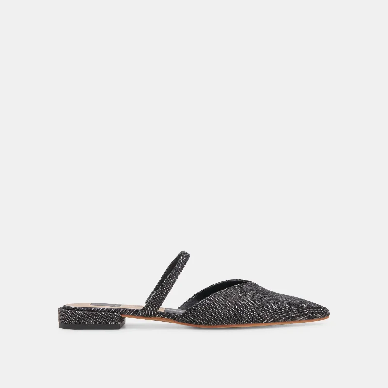 Durable Flip Flops KANIKA FLATS CARBON DENIM