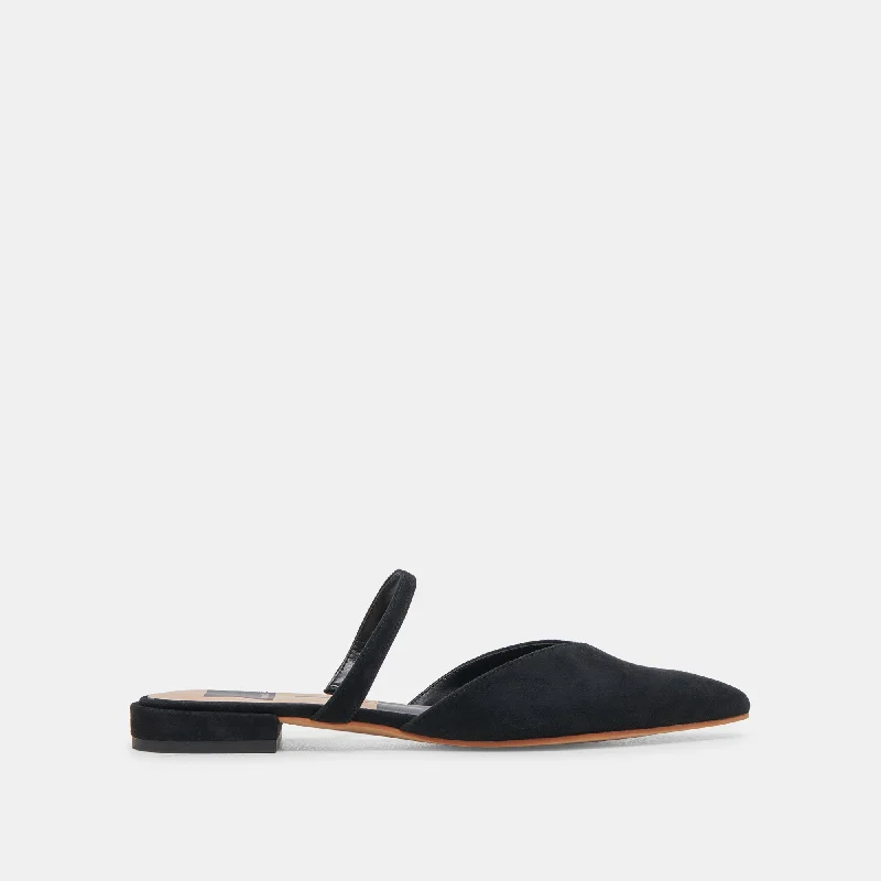 Trendy Sports Sneakers KANIKA WIDE FLATS ONYX SUEDE