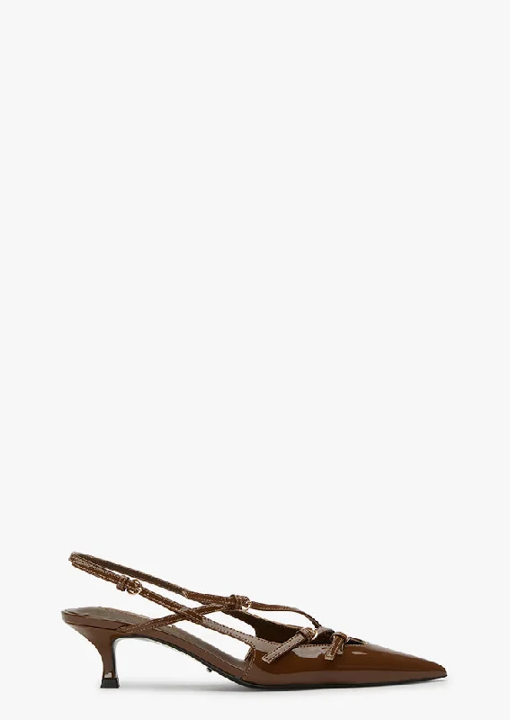 Fashionable Moccasins Koko Mocha Patent