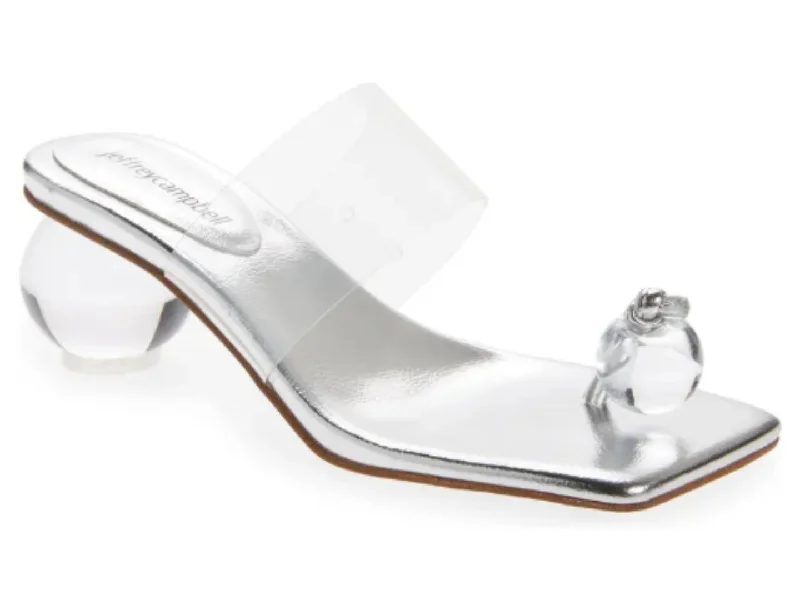 Trendy Boots Online Jeffrey Campbell: Latus in Silver Clear