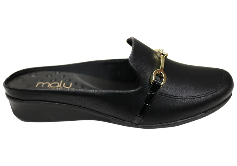 Vintage Boots Collection Malu Supercomfort Nettar Womens Open Back Shoes Mules Made In Brazil