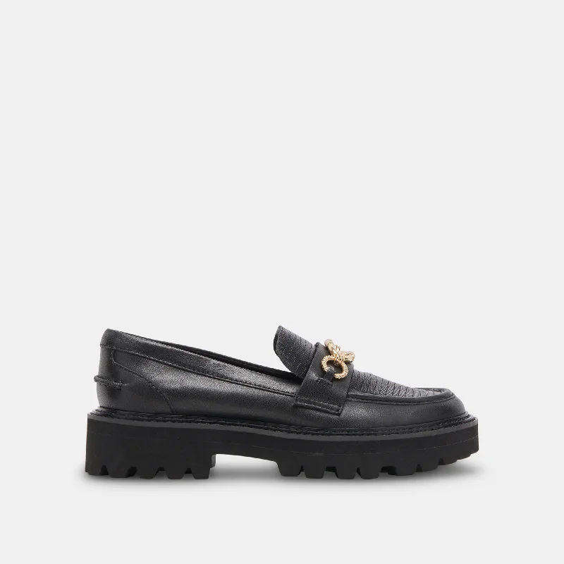 Classic Oxford Shoes MAMBO LOAFERS BLACK MULTI LEATHER