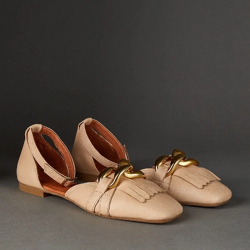Casual Flip Flops Marco Dalessi Signa Beige