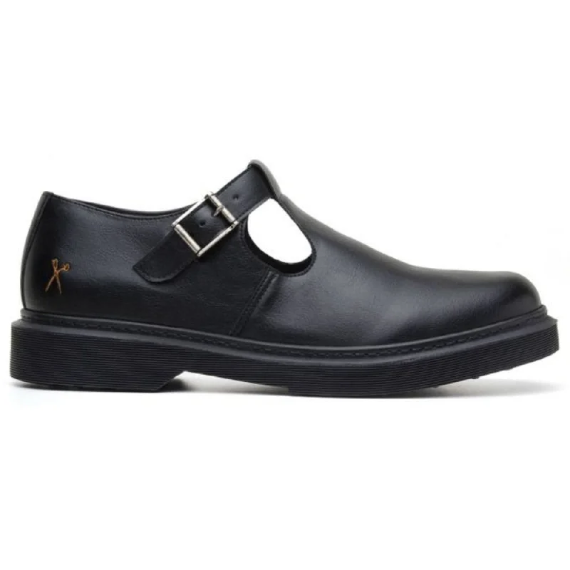 Leather Sneakers For Sale 'Mary Jane UK' vegan leather mary janes in a t-bar style by King55 - black
