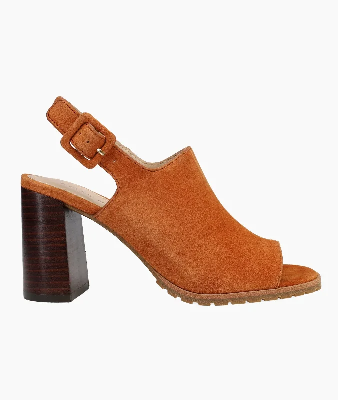 Classic Oxford Shoes Ode High Heel - Cognac