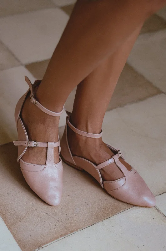 Trendy Sports Sneakers On The Go Leather Ballet Flats