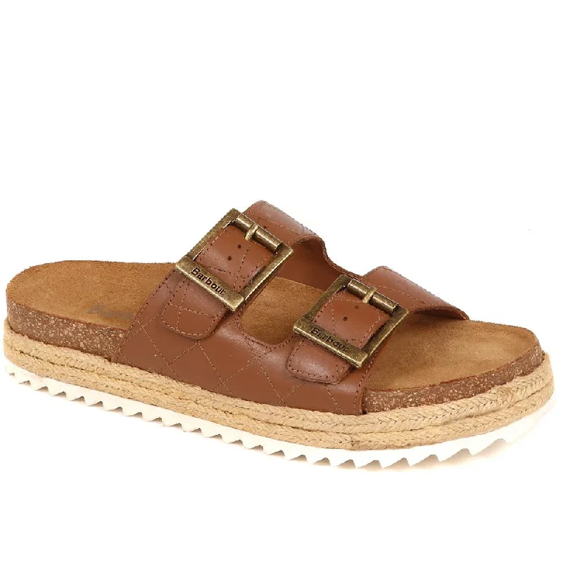 Comfortable Hiking Footwear Pamela Leather Mule Sandals - BARBR37509 / 323 660