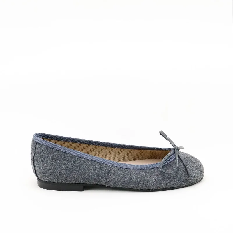 Casual Sandals Collection Papanatas Gray Wool Ballet Flat