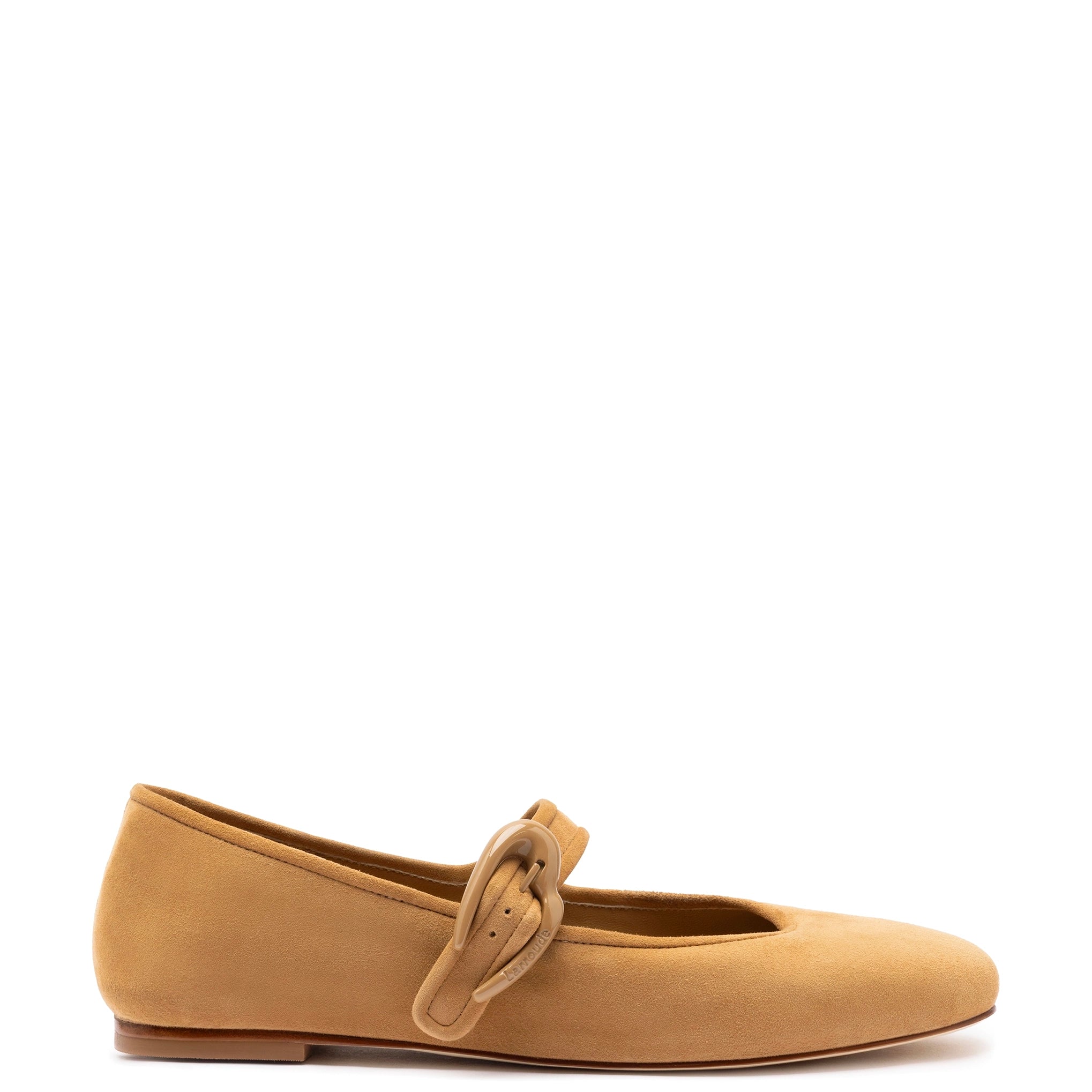 Outdoor Shoes Collection Verona Ballet Flat In Peanut Suede