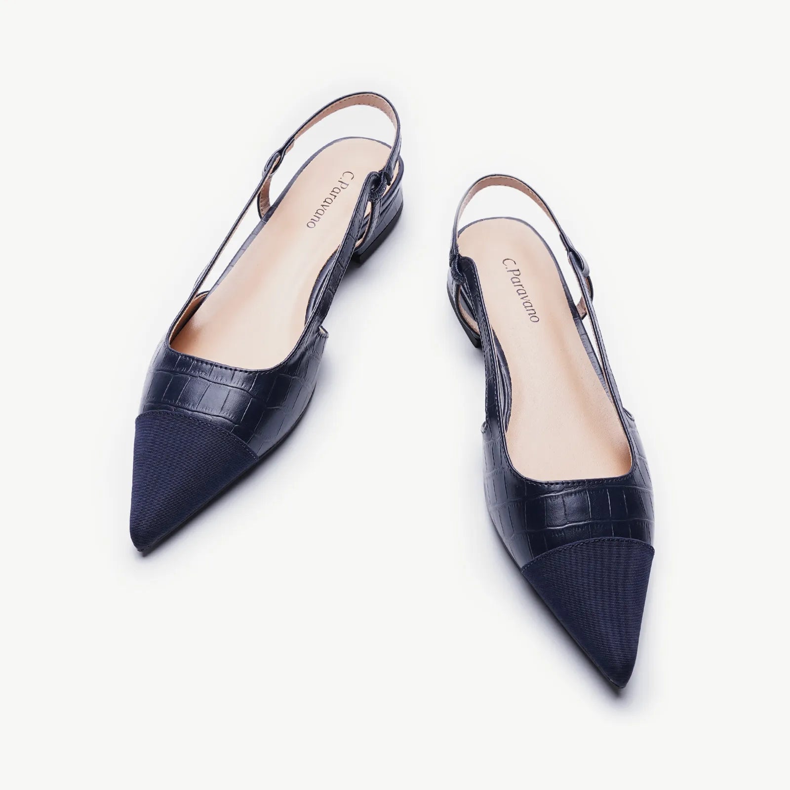Breathable Hiking Footwear Cap-Toe Prints Slingback Flats (Freya)