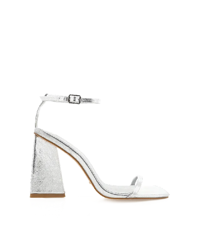 Stylish Platform Boots QUINCE - SILVER