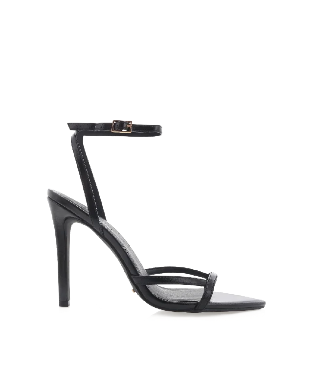 Stylish Running Sneakers QUINTESSA - BLACK SHINE