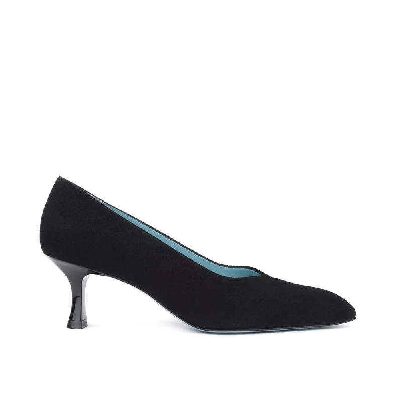 Comfortable Formal Footwear ROMANE BLACK SUEDE