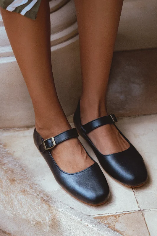 Comfortable Loafers For Work Belle Rose Round Toe Leather Flats