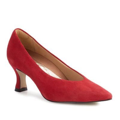 Best Sneakers For Work Sasha Pump: Red Suede I Walking Cradle