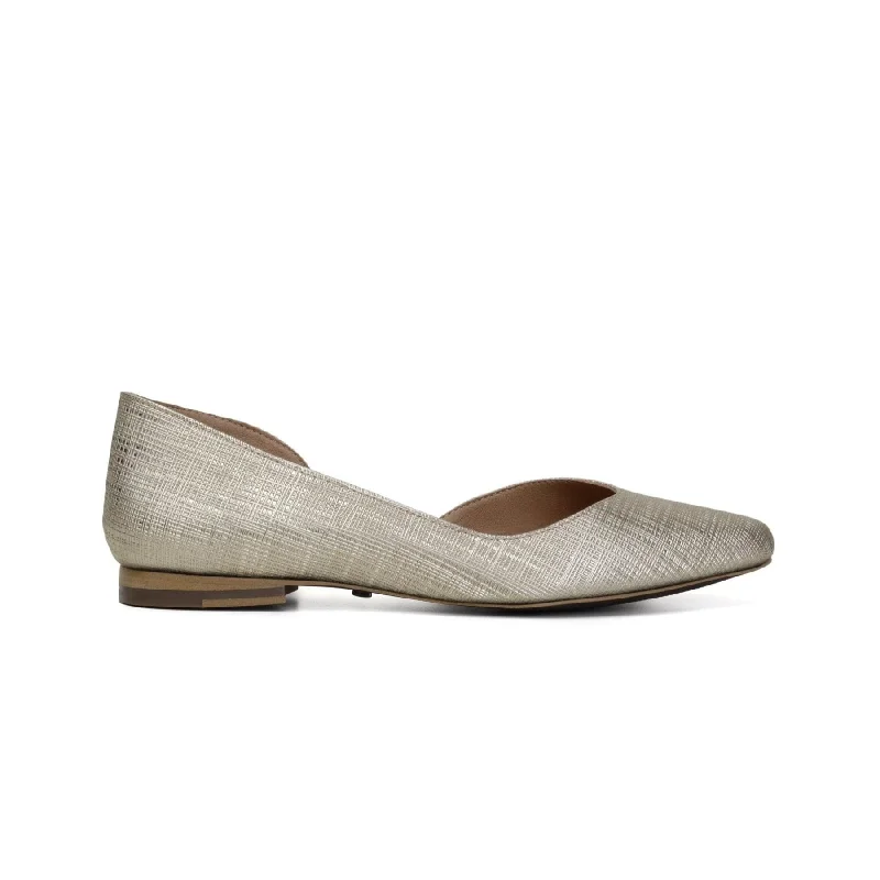 Trendy Casual Shoes 'Serena' women's platinum flat by Zette Shoes